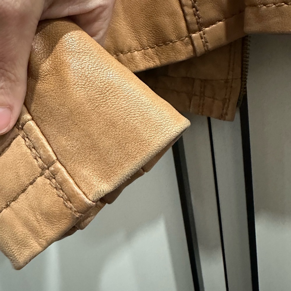Michael Kors moto leather jacket
